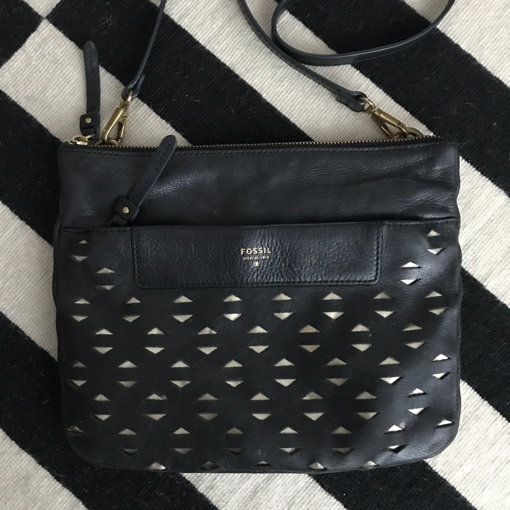 Fossil Laser Cut Crossbody Bag